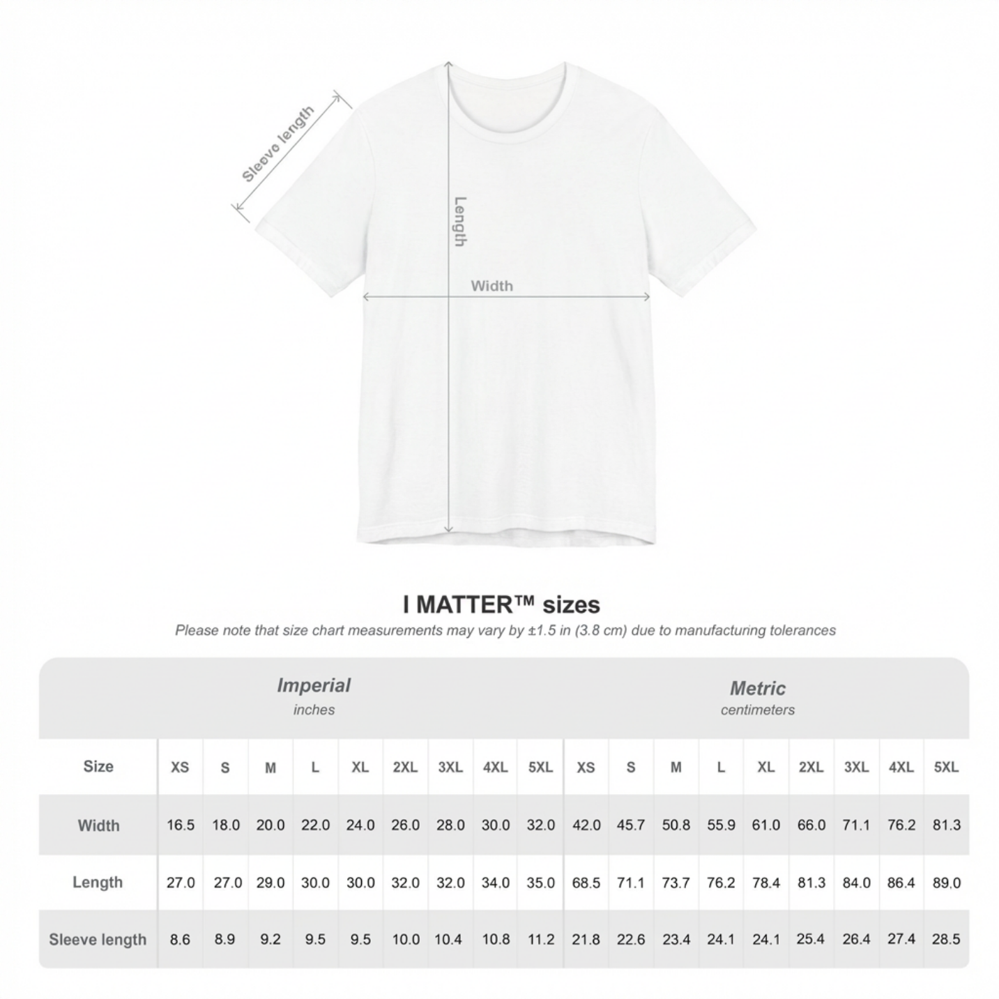 I MATTER™ Core White Tee